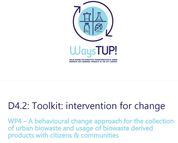 WaysTUP! Project Toolkit: intervention for change in the collection of urban biowaste