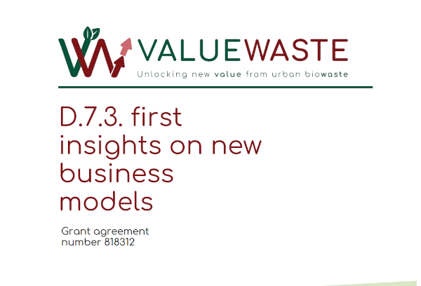 VALUEWASTE project’s first insights on new business models in circular economy