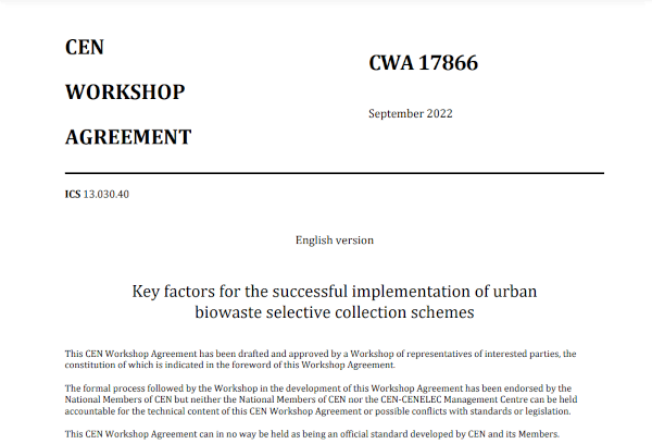 Key factors for the successful implementation of urban biowaste selective collection schemes
