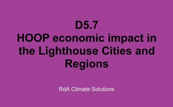 HOOP economic impact in the Lighthouse Cities and Regions