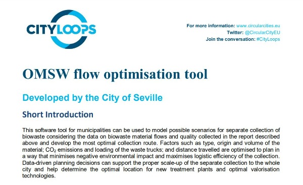 City Loops project_OMSW flow optimisation tool